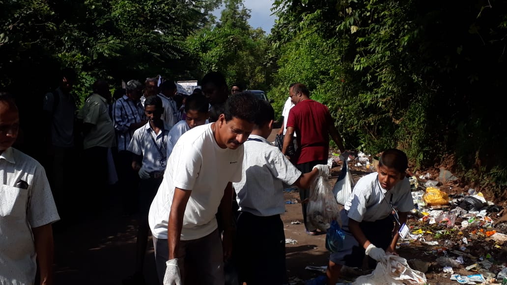 Prime’s Swachh Bharat Nitol Goem – Cleanliness drive held on 23/09/2019 at Canca Bandh in ward No. 1 of V.P Verla Canca.