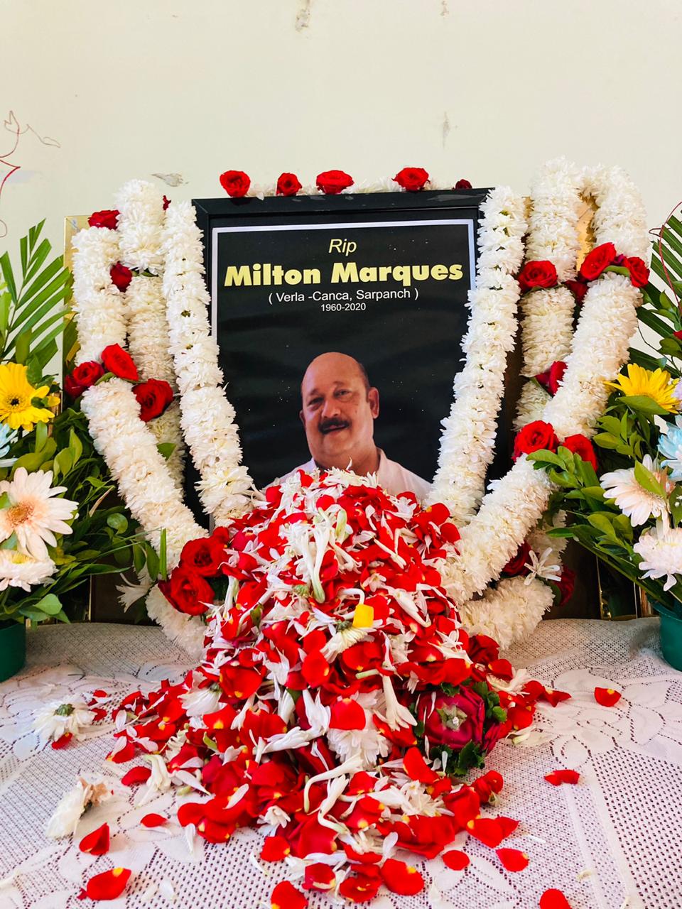 Condolence meeting death of Sarpanch Mr. Milton Olympio Marques